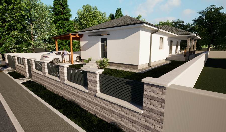 BOSEN | Rozostavaný bungalov s terasou a garážou, 455m2